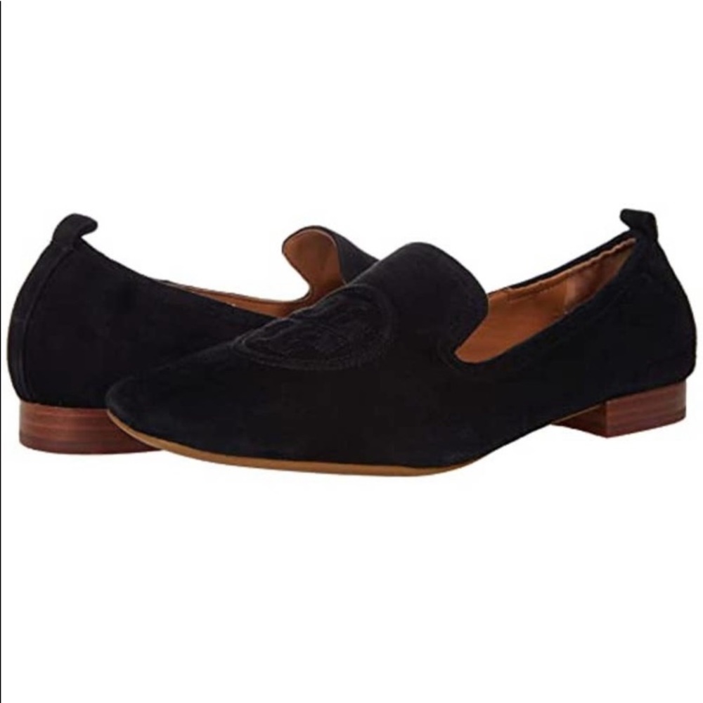 NEW Tory Burch Leigh Loafer in Black Suede size 7.5